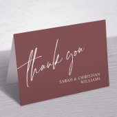 テラコッタミニマ結婚リストサンキューカード サンキューカード