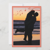 テラコッタミュージックノート結婚式招待状 招待状 (裏面)