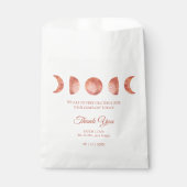 テラコッタムーンフェイズ結婚式の引き出物バッグ フェイバーバッグ (正面)