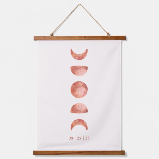 テラコッタムーン相結婚のタつるペストリー 吊り下げ型タペストリー (正面)