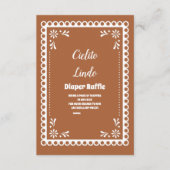 テラコッタメキシカンシエリートリンドおむつラッフル エンクロージャーカード (正面)