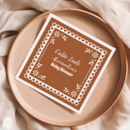 テラコッタメキシカンシエリートリンド赤ちゃんシャワー スタンダードカクテルナプキン