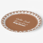 テラコッタメキシカンシエリートリンド赤ちゃんシャワー ペーパープレート (アングル)