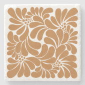 テラコッタメキシコのタラベラ実用的な贈り物 ストーンコースター (正面)