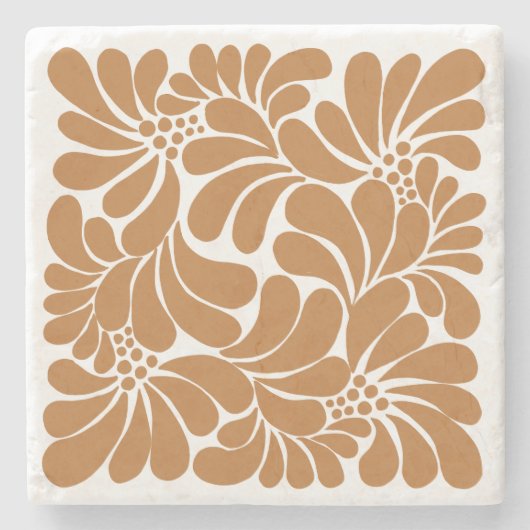 テラコッタメキシコのタラベラ実用的な贈り物 ストーンコースター (正面)