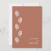 テラコッタメキシコザデイト 招待状 (裏面)