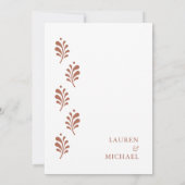 テラコッタメキシコザデイト 招待状 (裏面)