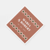 テラコッタメキシコボホバロ結婚ズ スタンダードランチョンナプキン (角)