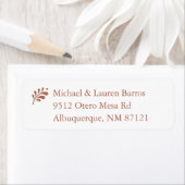 テラコッタメキシコ差出人住所ラベル ラベル (インサイチュ)