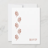 テラコッタメキシコRSVPカード 招待状 (裏面)