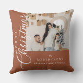 テラコッタメリークリスマスフォト クッション (裏面)