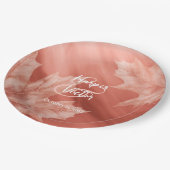 テラコッタメープル離れ秋の結婚式 ペーパープレート (アングル)