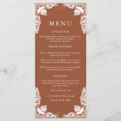 テラコッタメ素朴キシカンディングパーティー メニュー (正面)