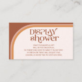 テラコッタモダンアーチタイポグラフィディスプレイシャワー エンクロージャーカード (正面)