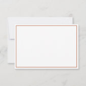 テラコッタモダンウォーターカラー紅葉秋 サンキューカード (裏面)