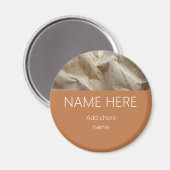 テラコッタモダンクリンクル紙名チョーレ マグネット (正面/裏面)