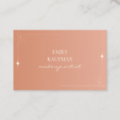 テラコッタモダングラデーションメイクアップアーティストマーケティング ロイヤリティカード (正面)