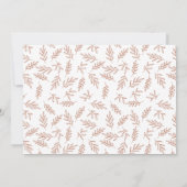 テラコッタモダンサプライズ写真婚約 案内状 (裏面)