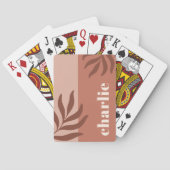 テラコッタモダンシェード垂直名植物体 トランプ (裏面)