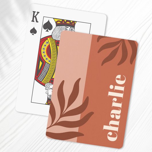 テラコッタモダンシェード垂直名植物体 トランプ