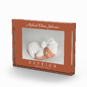 テラコッタモダンスクリプト写真バプテスマ写真ブロック フォトブロック (右)