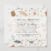テラコッタモダンテ自然ラ結婚ッツォ 招待状 (正面)