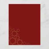 テラコッタモダンバーンスオレンジボホ結婚ズ エンクロージャーカード (裏面)