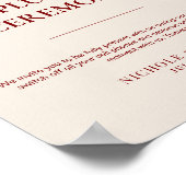 テラコッタモダンバーンスオレンジボホ結婚ズ ポスター (角)