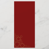 テラコッタモダンバーンスオレンジボホ結婚ズ メニュー (裏面)