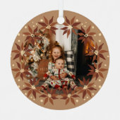 テラコッタモダンファミリー写真枠 メタルオーナメント (正面)