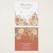 テラコッタモダンフローラスタッドイヤリング表示 (正面&裏面)