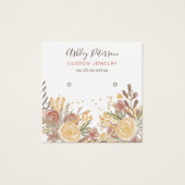 テラコッタモダンフローラスタッドイヤリング表示 (正面)