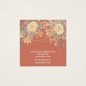 テラコッタモダンフローラスタッドイヤリング表示 (裏面)