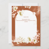 テラコッタモダンフローラ写真ありがとう サンキューカード (裏面)