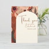 テラコッタモダンボホベイビーシャワー 招待状 (スタンド正面)