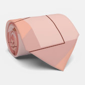 テラコッタモダンミニマル抽象芸術パタ結婚ーン ネクタイ (ロール)
