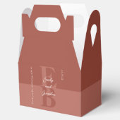 テラコッタモダンモノワ結婚ーの大イニシャル フェイバーボックス (オープン)