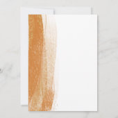 テラコッタモダンラストゴールドフォイルボホ結婚ズ 招待状 (裏面)