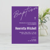 テラコッタモダン書道バプテスマ 招待状 (スタンド正面)