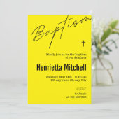 テラコッタモダン書道バプテスマ 招待状 (スタンド正面)