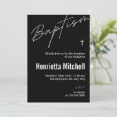 テラコッタモダン書道バプテスマ 招待状 (スタンド正面)