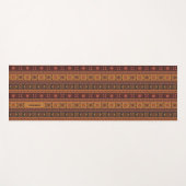 テラコッタモダン民族部族の装飾模様 ヨガマット (正面(横))