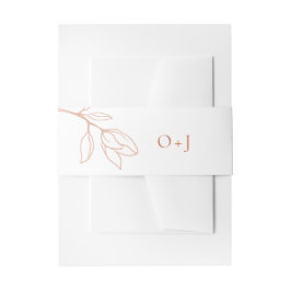 テラコッタモダン結婚式招待状ベリーバンド 招待状ベリーバンド