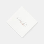 テラコッタモダン&グリーン感謝II スタンダードカクテルナプキン (角)