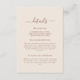 テラコッタモノグラム結婚の詳細エンクロージャカード エンクロージャーカード