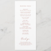 テラコッタモノグラム結婚ズ プログラム (裏面)