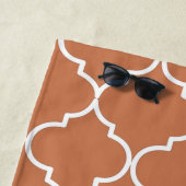 テラコッタモ地中海のロッコパターン ビーチタオル (インサイチュ)