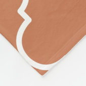 テラコッタモ地中海のロッコパターン フリースブランケット (角)