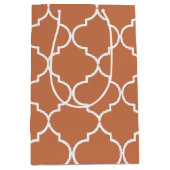 テラコッタモ地中海のロッコパターン ミディアムペーパーバッグ (正面)