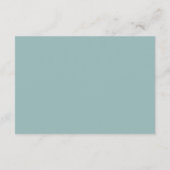 テラコッタユーカリプスグリーンウェディングRSVPカード アドバイスカード (裏面)